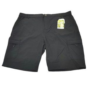 Hiking Cargo Shorts Lightweight Quick Dry UPF50+ Men's Size 42 (XXXL) Black Colo